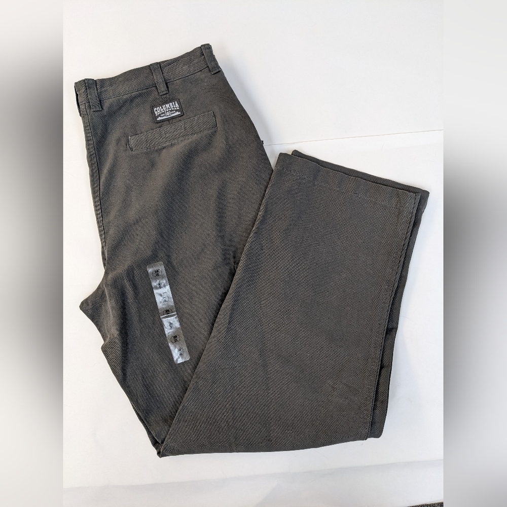 NWOT Columbia Gray Tech Pants 38 x 32   [ 104]